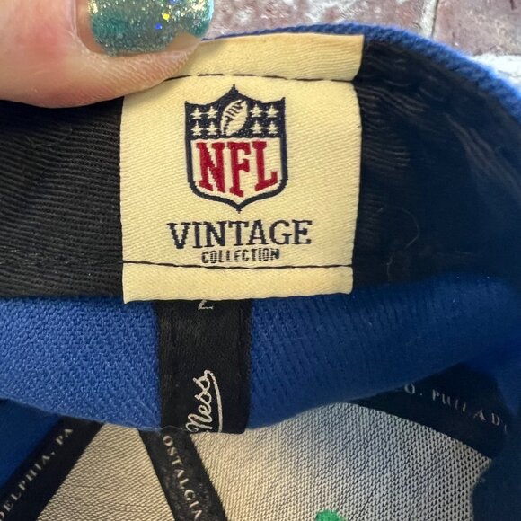 Seattle Seahawk Mitchell & Ness Vintage NFL Flat Bill Hat Cap Red & Blue - Picture 8 of 10